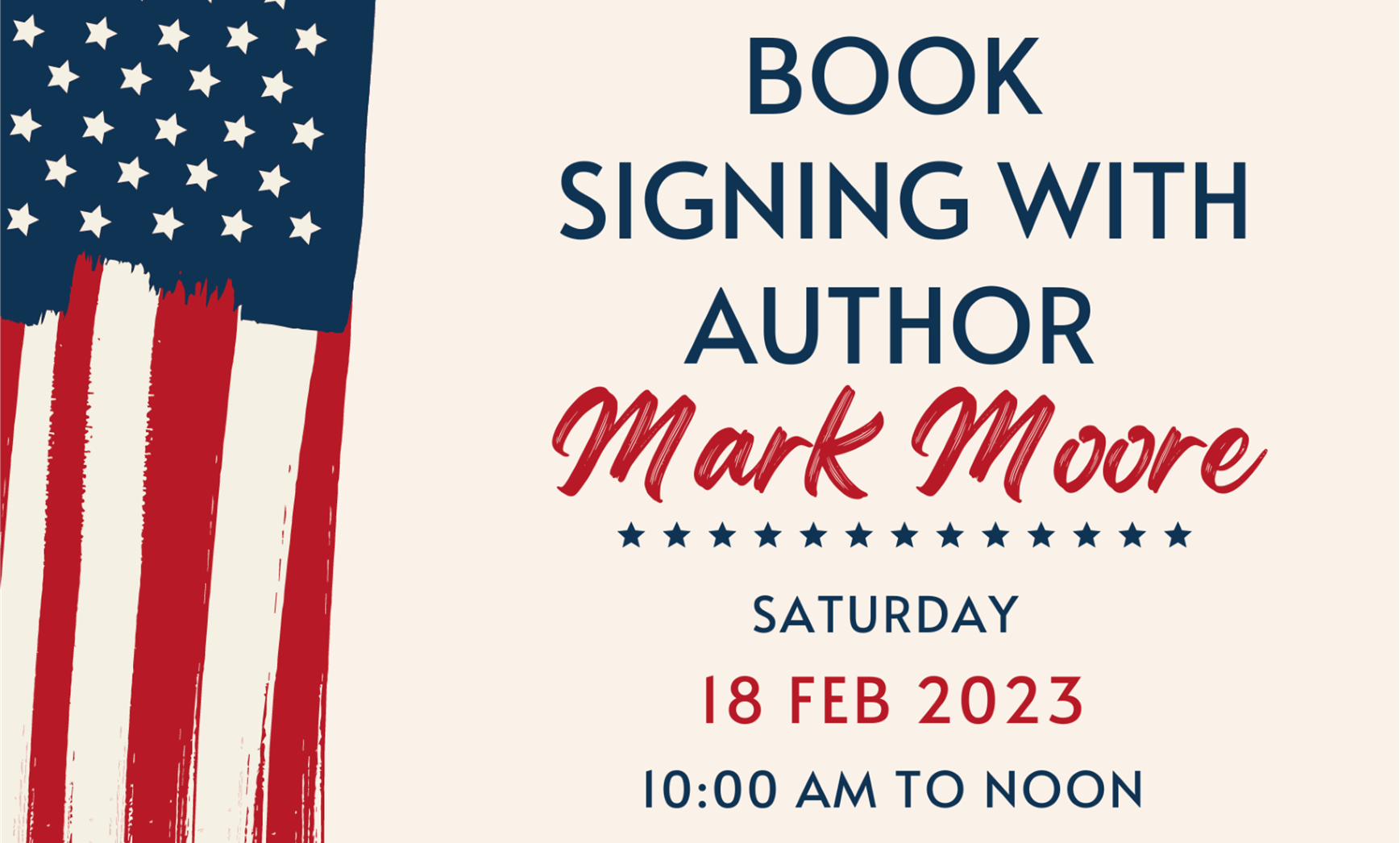 Book Signing With Author Mark Moore 