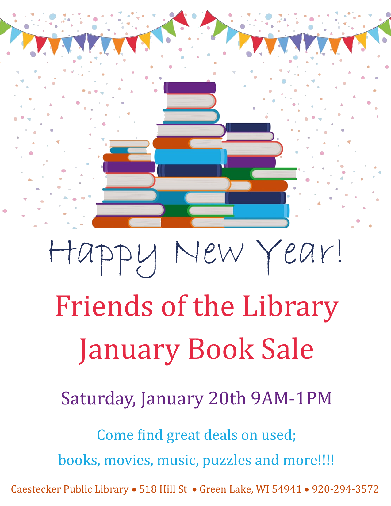 Caestecker Public Library Friends Book Sale