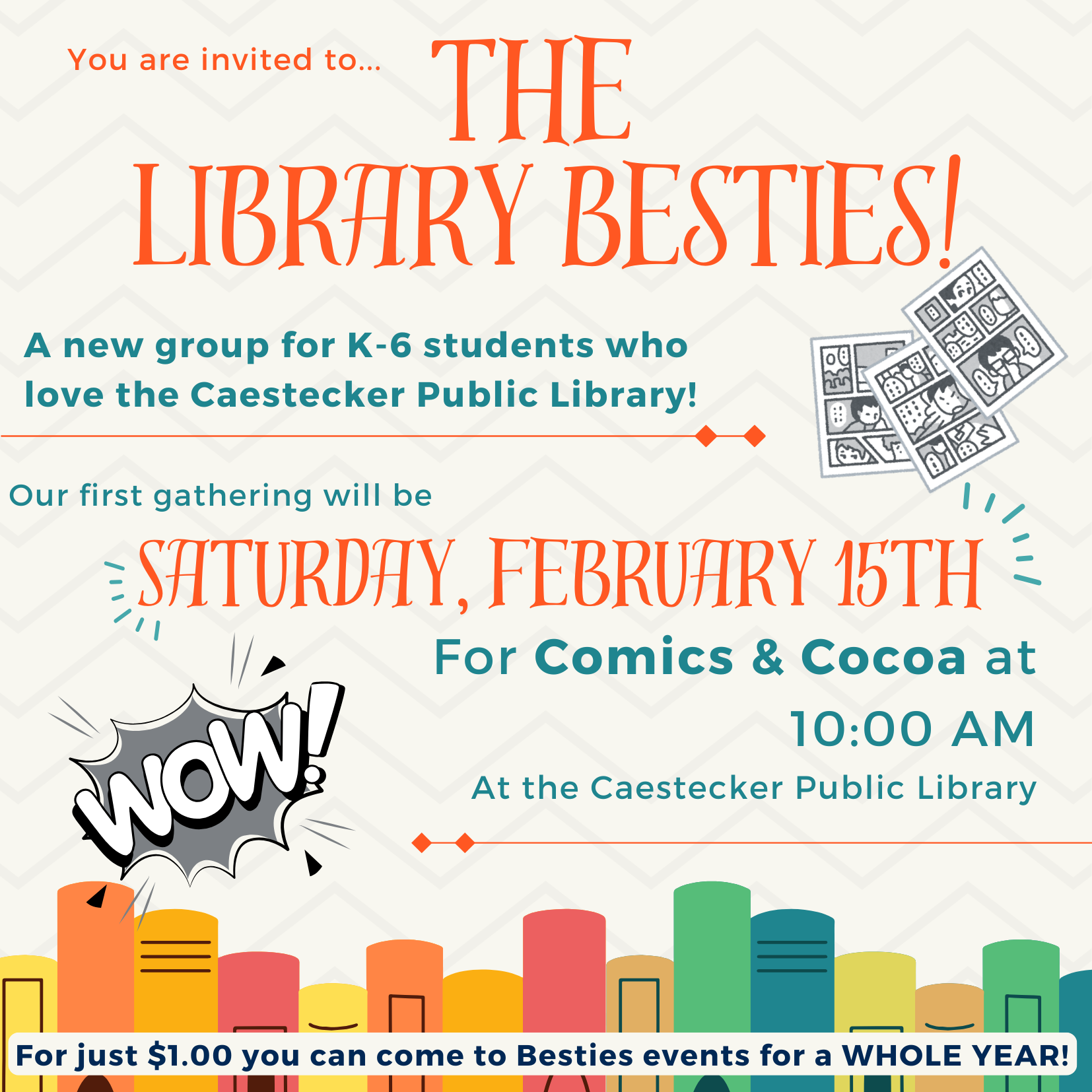 The Library Besties: Comics and Cocoa 