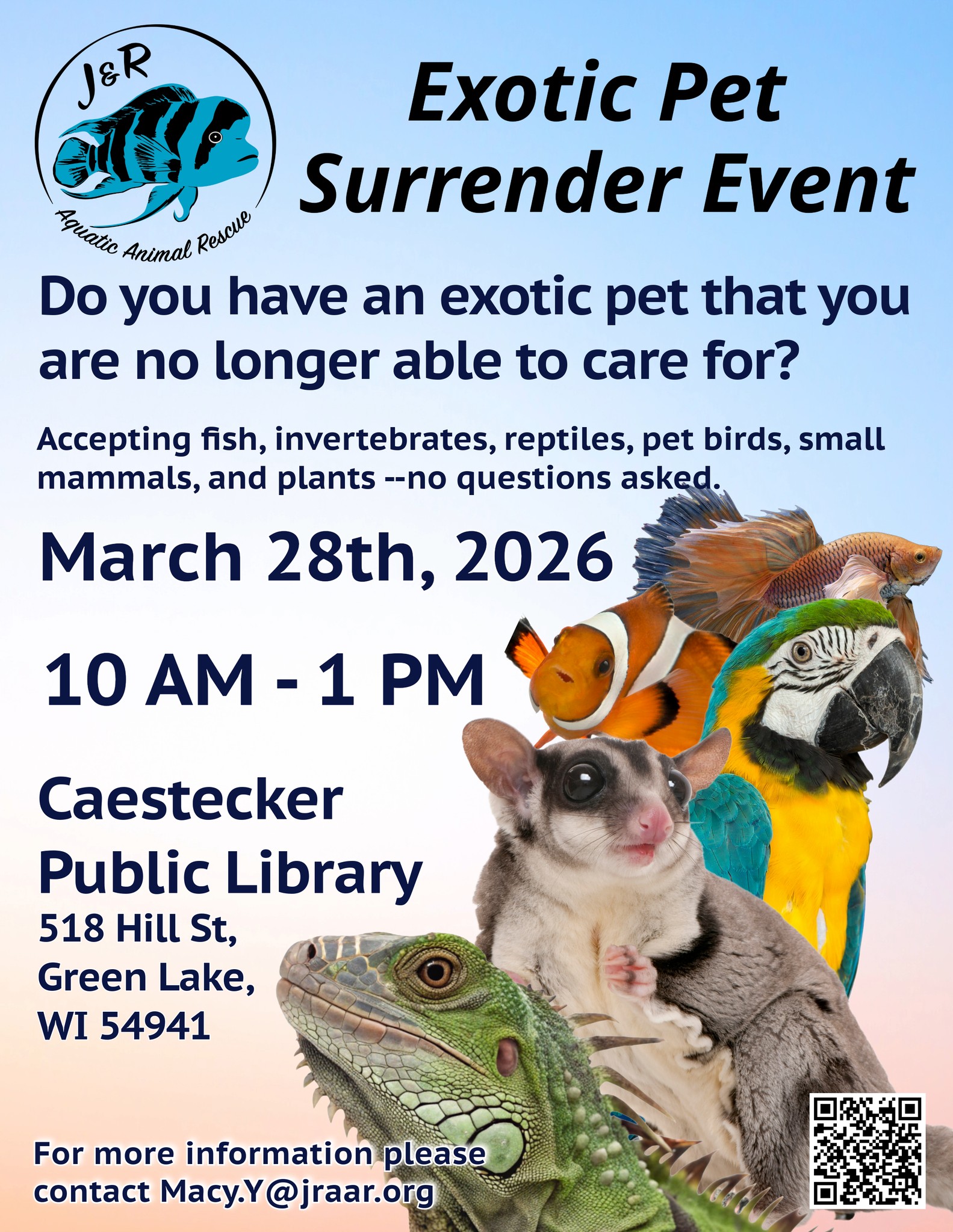 J&R Aquatic Animal Rescue: Exotic Pet Surrender Event