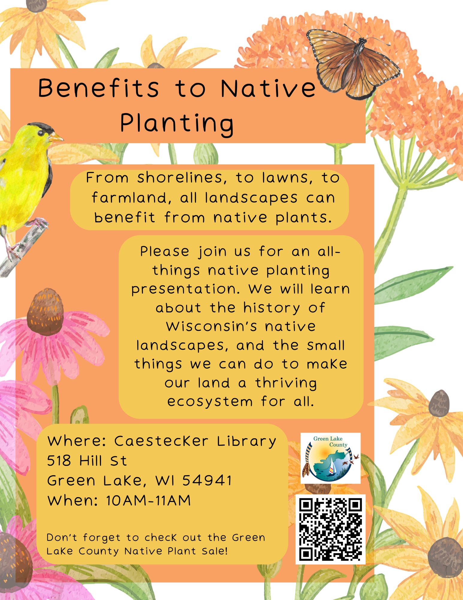 Benefits to Native Planting with GLCO Soil Conservationist Olivia Fisher